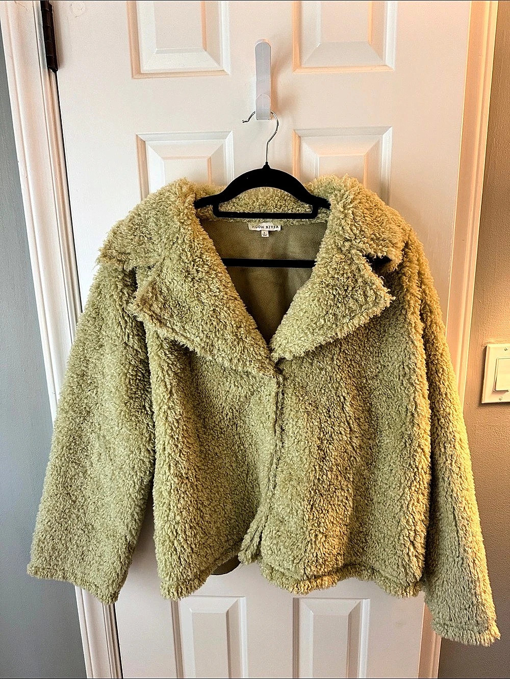 Moon river Jacket Teddy Jacket in Green